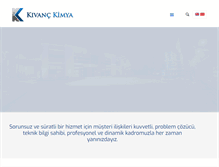 Tablet Screenshot of kivanckimya.com.tr